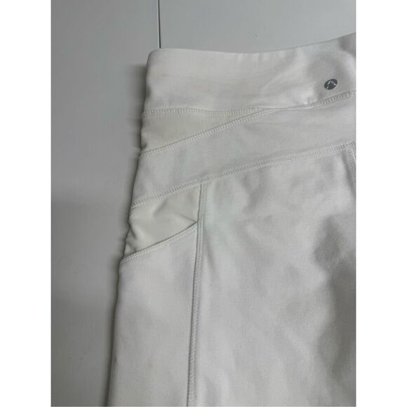 Athletic Collection Women’s Off White Athletic Shorts Mesh Trim Pockets Size L - Picture 7 of 11